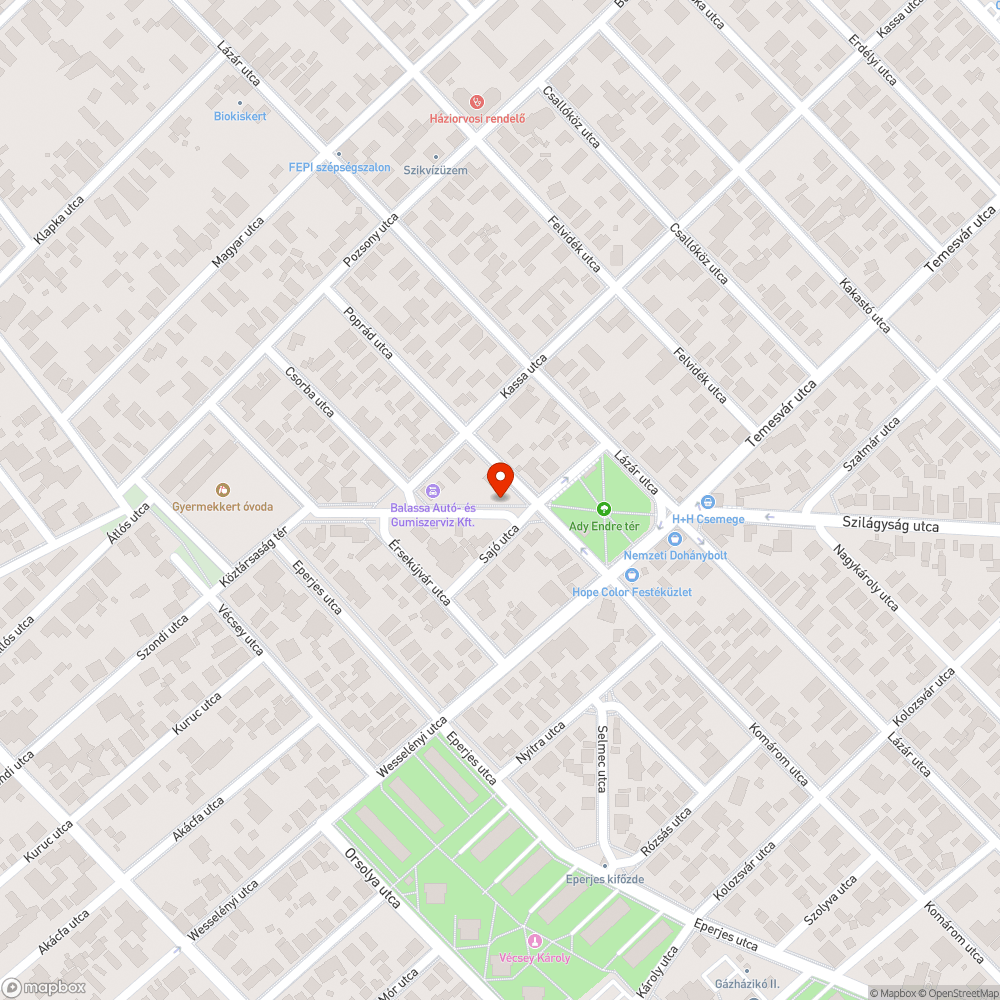 Zöldhulladék bejelentés helye