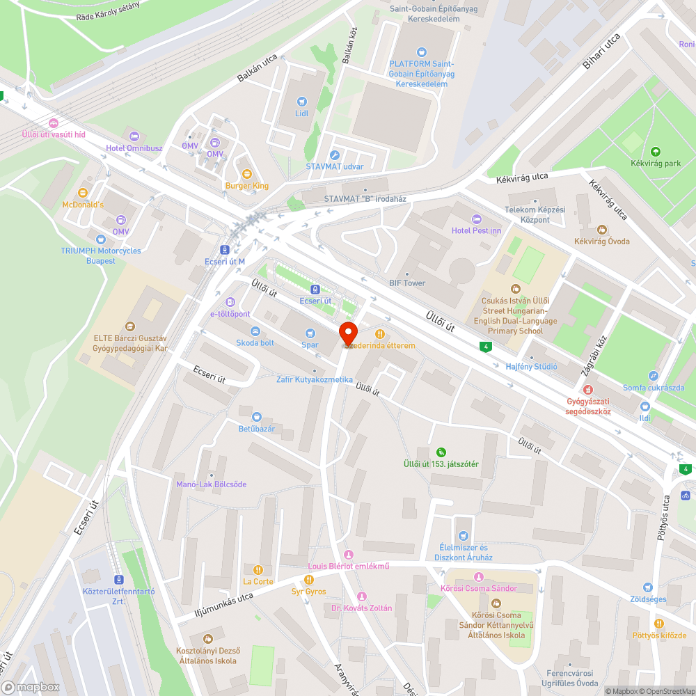 Kiégett lámpa bejelentés helye