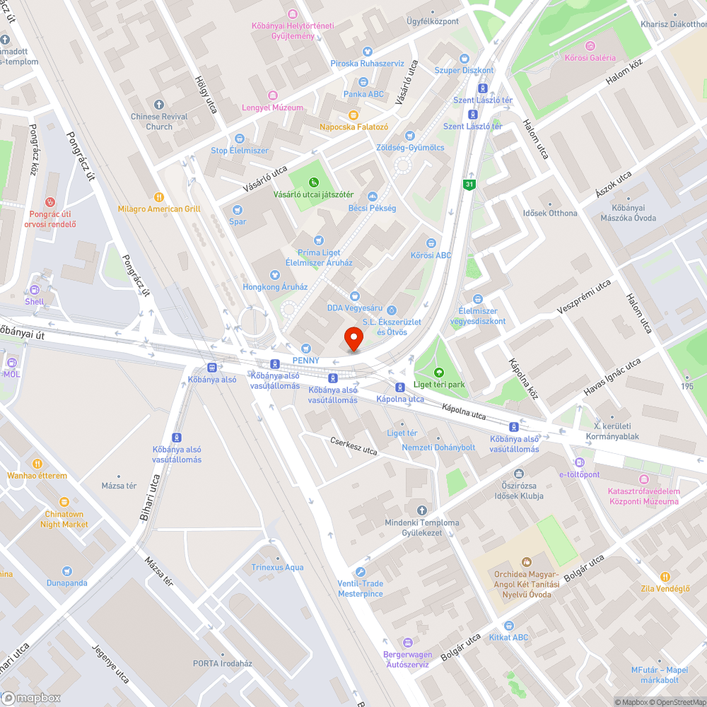 Teljesen vagy részben lekopott zebrafestés bejelentés helye