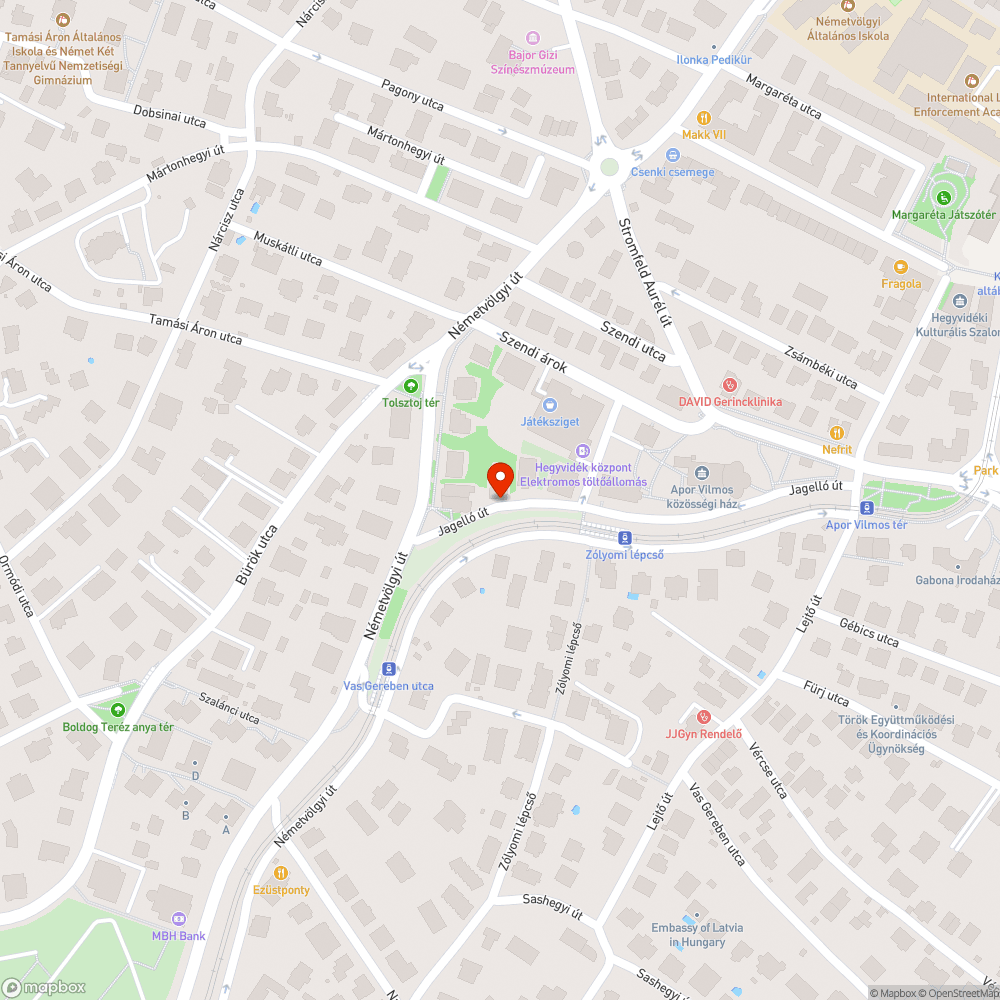 Jagelló útra belógó törött ág bejelentés helye