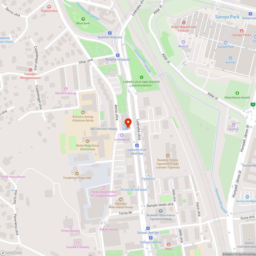 Egyetlen és legrégebbi típusú REpont a lakótelepen bejelentés helye