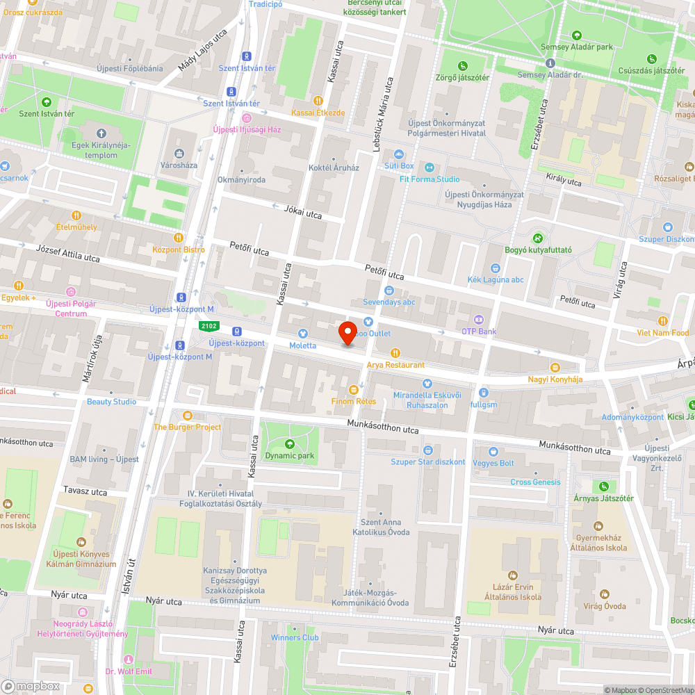 4 db hiányzó fa bejelentés helye