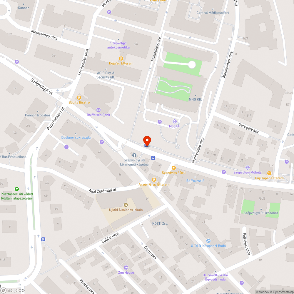 A plakáttartó kinyílt bejelentés helye