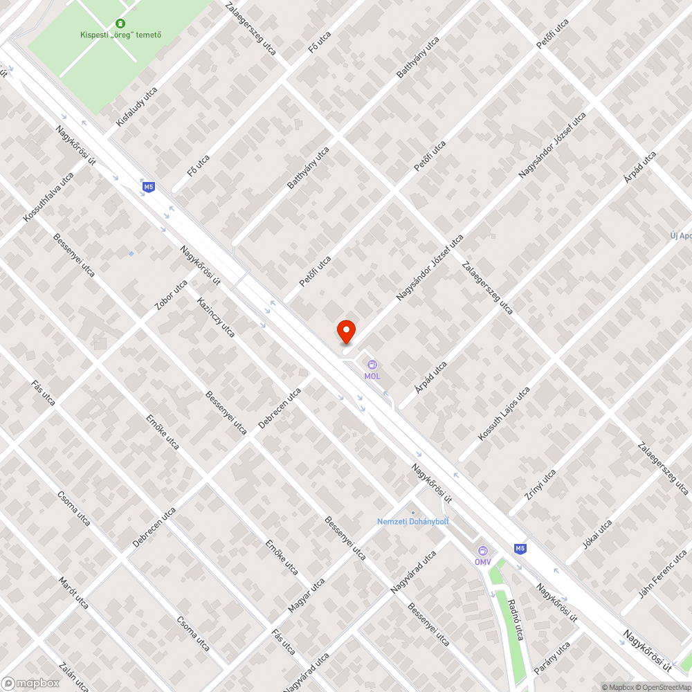 Elhagyatott autóroncs közterületen bejelentés helye