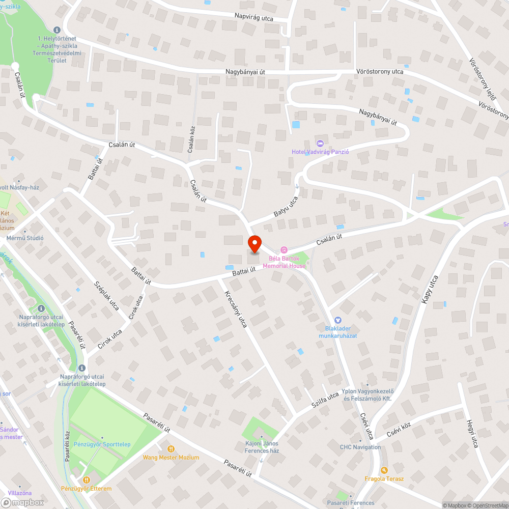 Felemás egyirányúsítás a 1025 Budapest II. Battai útom bejelentés helye