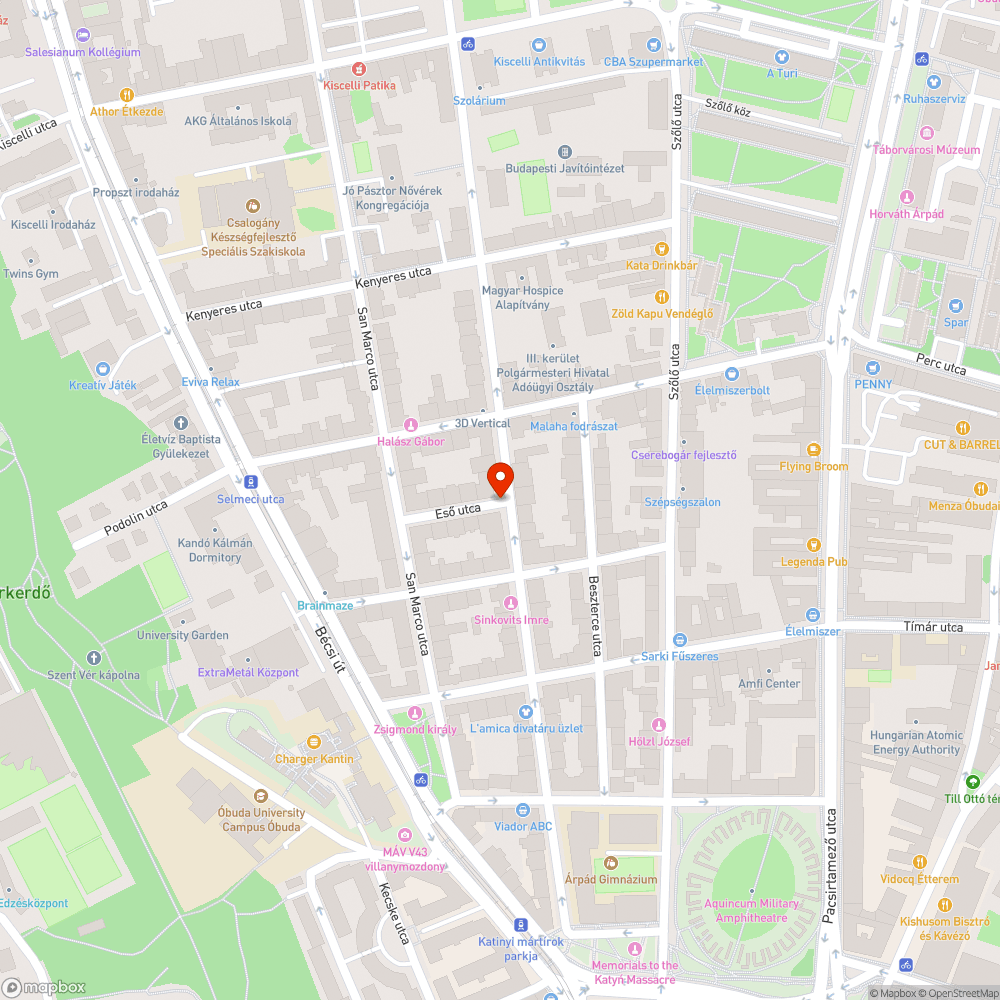 Szétesett köztéri szemetes bejelentés helye