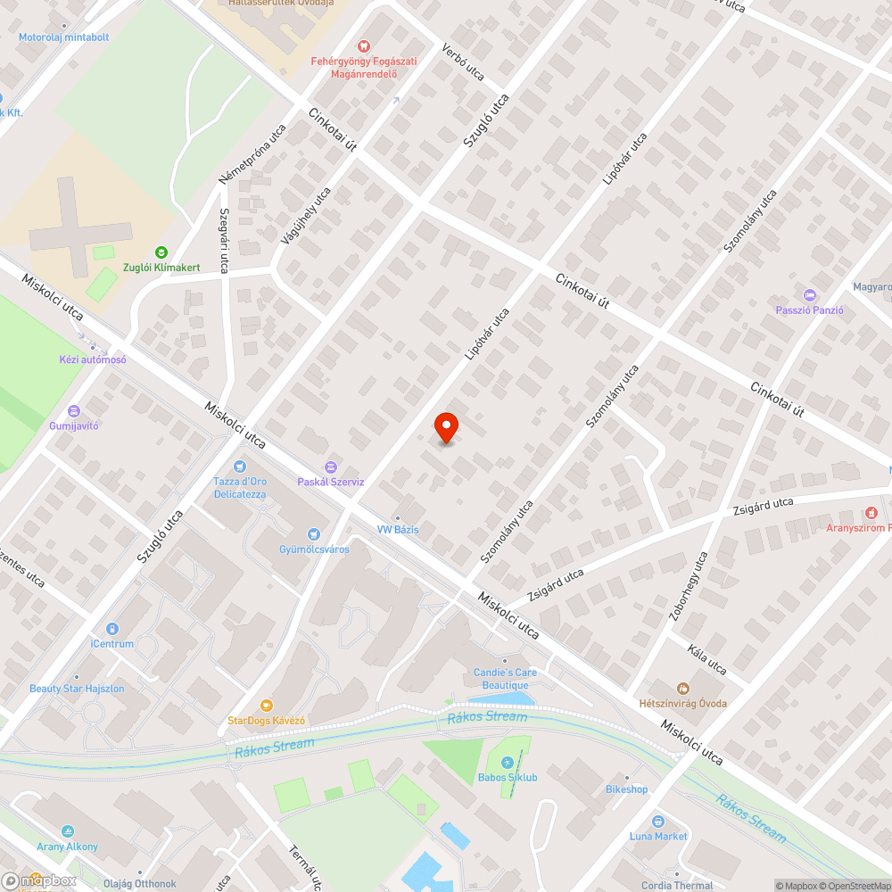 Óriás kátyú úttesten bejelentés helye