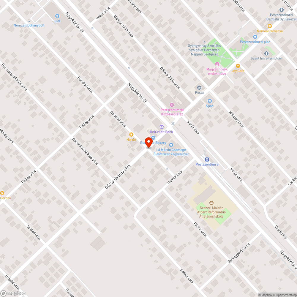 Elhanyagolt járda és telephely bejelentés helye