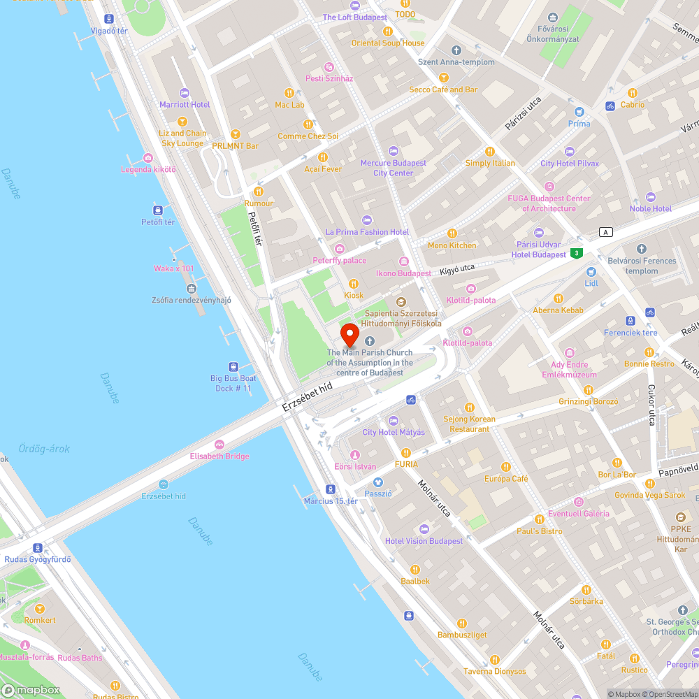 Exkluzív parkolóhely sétálóutcában, díszburkolaton bejelentés helye