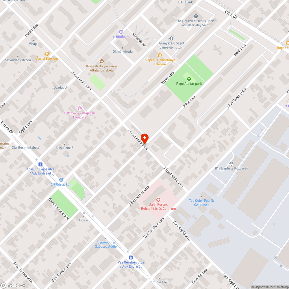 Elfordult tábla - József Attila u. bejelentés helye