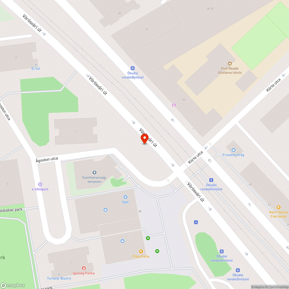 Megsüllyedt szakasz a Vörösvári úton bejelentés helye