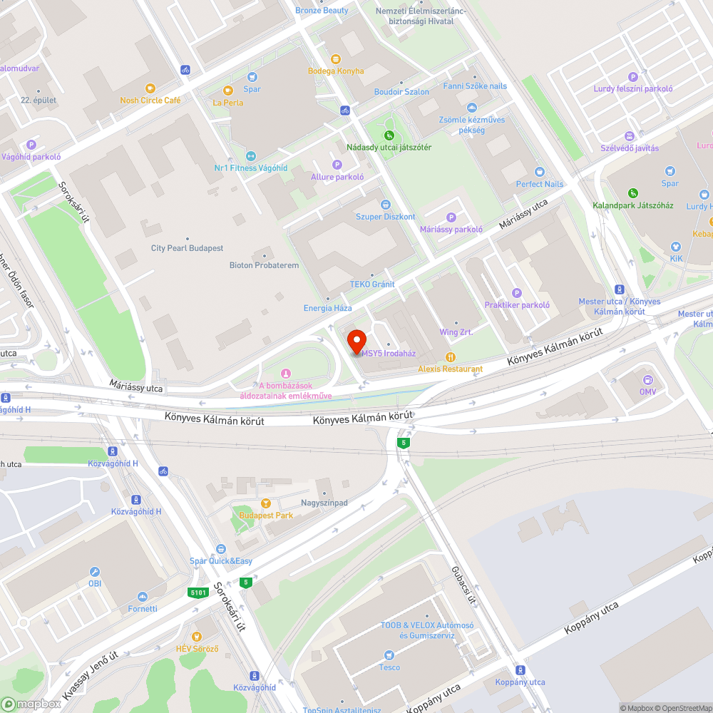 Használhatatlan járdaszakasz bejelentés helye