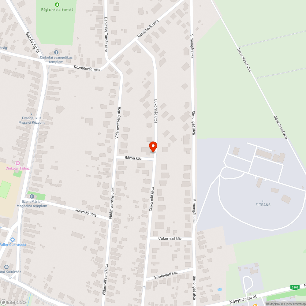 Eltűnt köztéri szemetes bejelentés helye