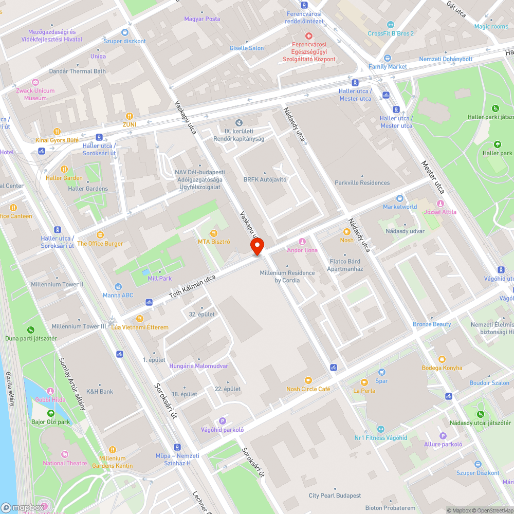 Balesetveszélyes járda bejelentés helye