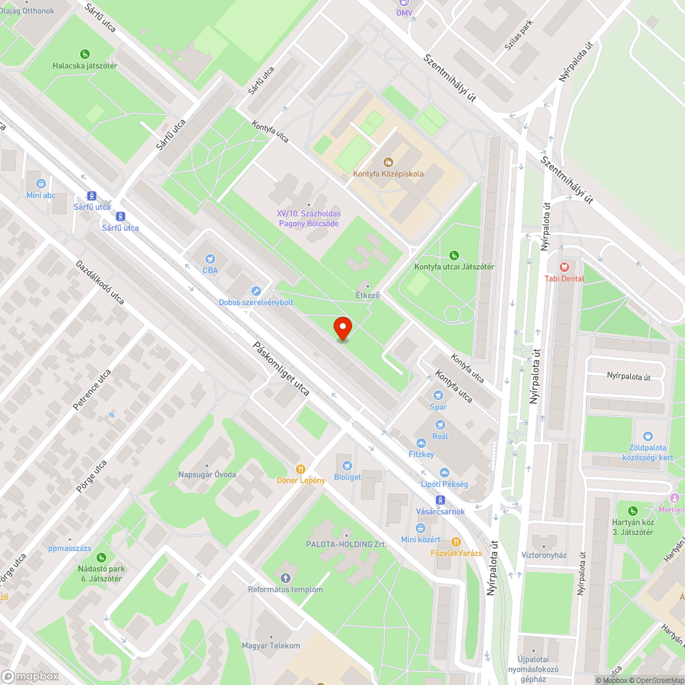 Nem világítanak a lámpák a parkban bejelentés helye