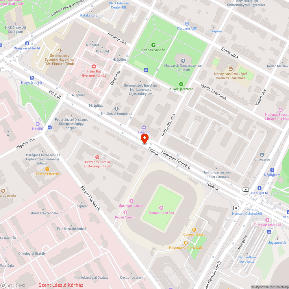 Terelés nélküli lezárás az Üllői úton bejelentés helye