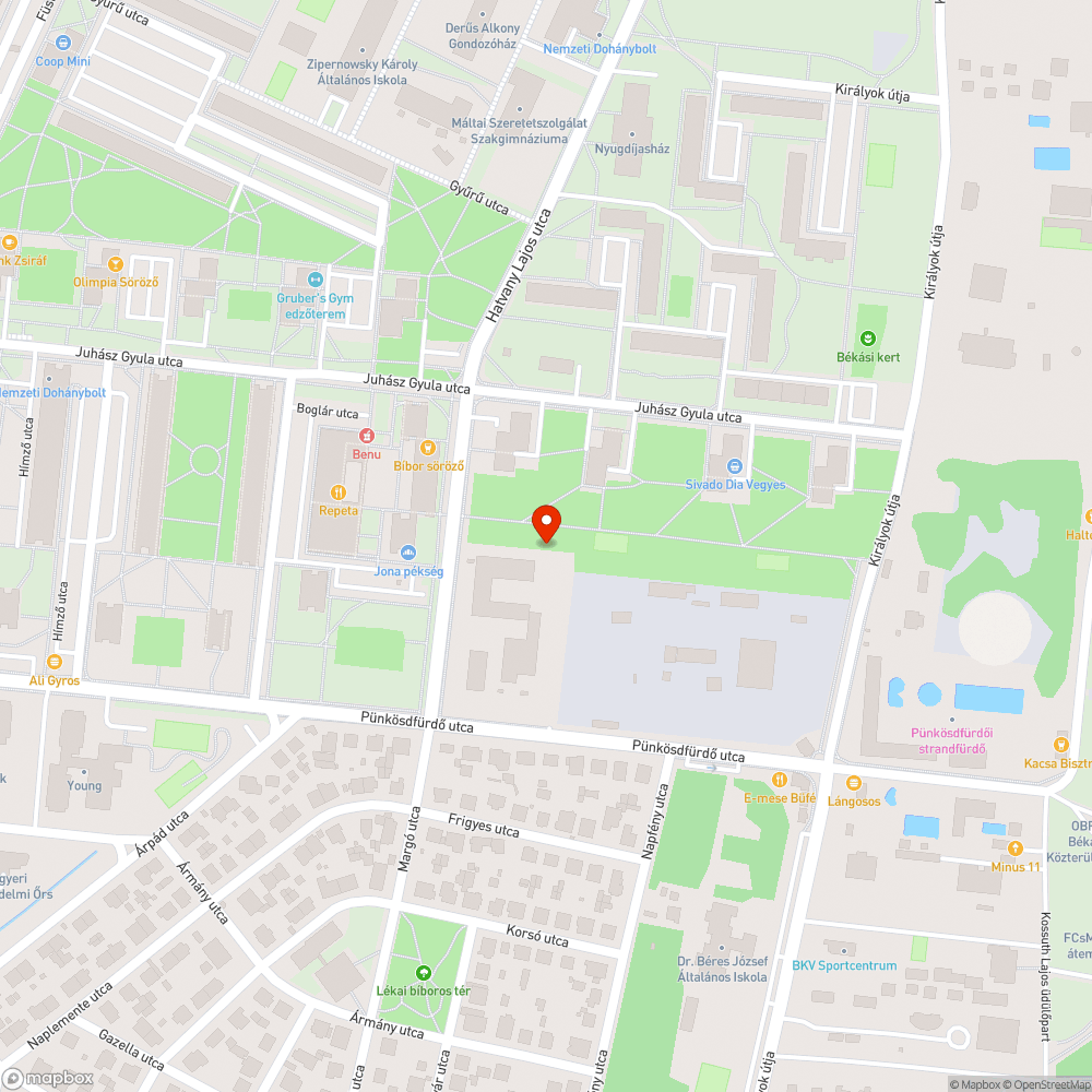 Obszcén graffiti bejelentés helye