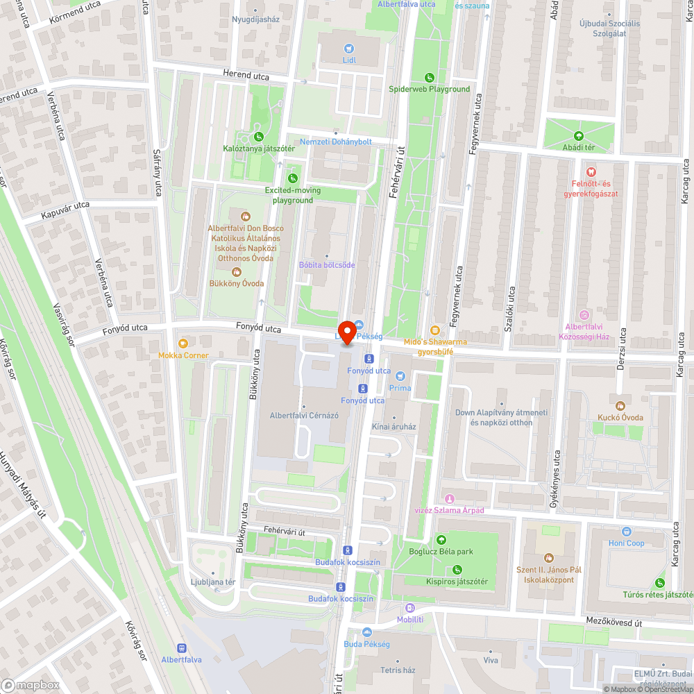 Repedezett járda bejelentés helye