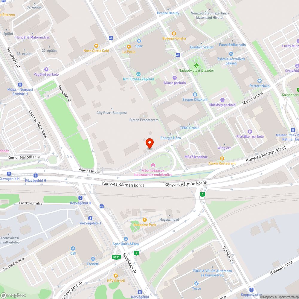 Szétrepedt, kátyús úttest bejelentés helye