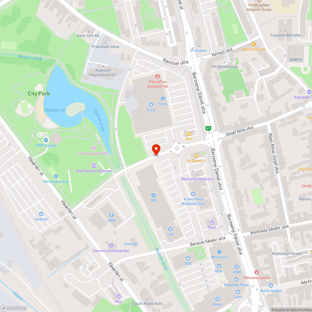 Törött tábla az oszlopon bejelentés helye