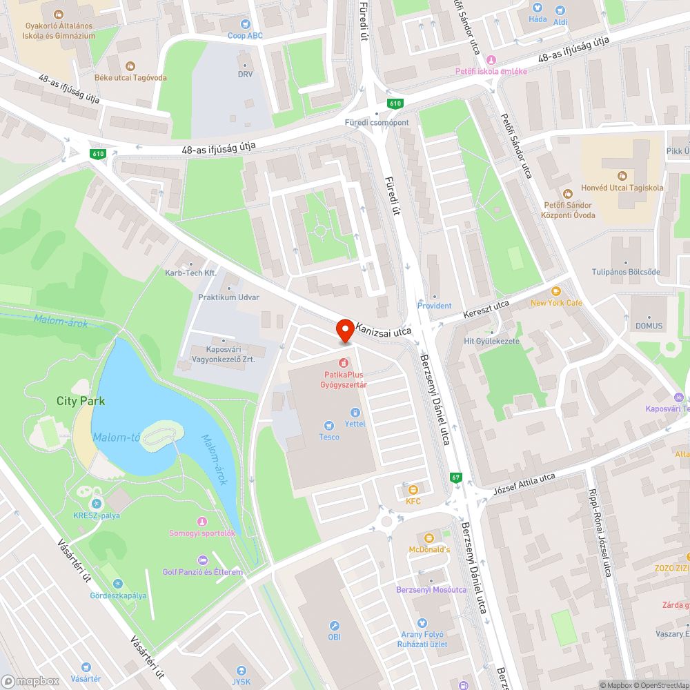 Hiányosan rögzített kerékpártároló bejelentés helye