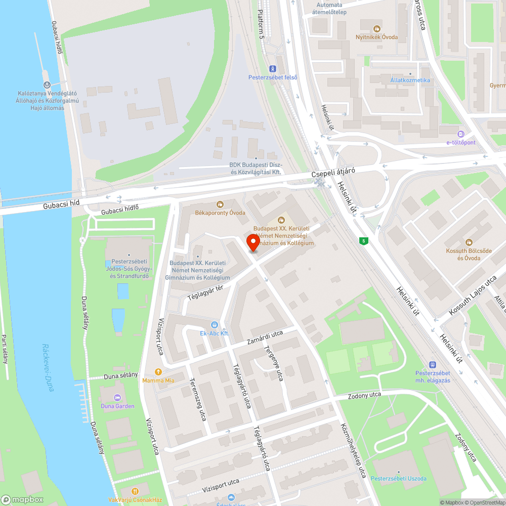 Ferde tábla bejelentés helye