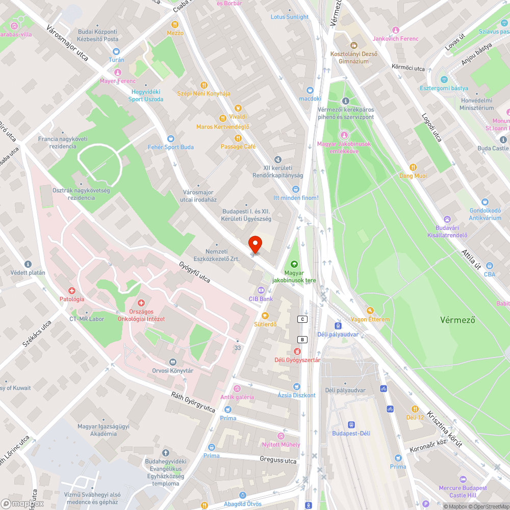 Törött elzárófedél - Városmajor utca bejelentés helye