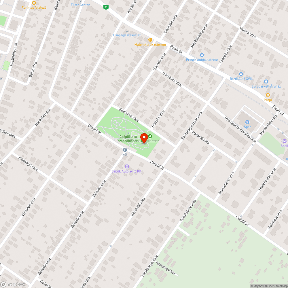 Vízszivárgás bejelentés helye