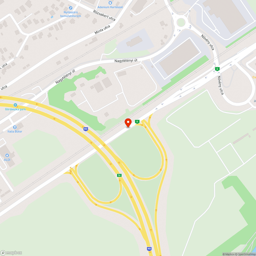 Balesetveszélyes jármű bejelentés helye