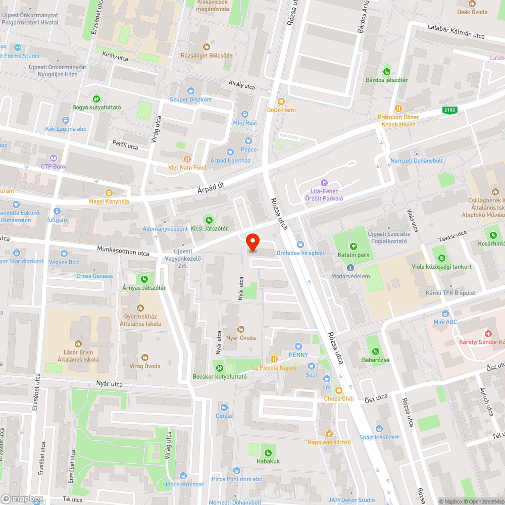 Botlásveszélyes aknafedél -Munkásotthon u 49-51 bejelentés helye