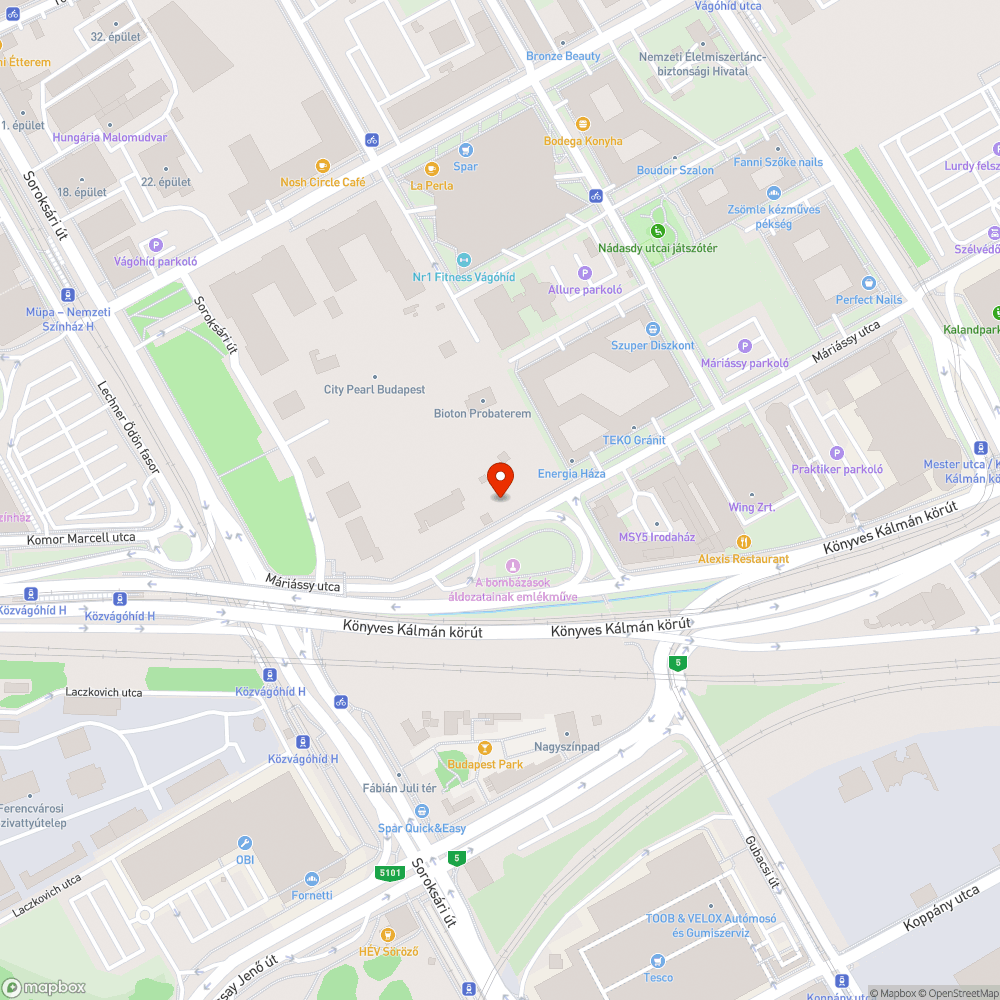 Építkezés miatt tönkrement járda bejelentés helye