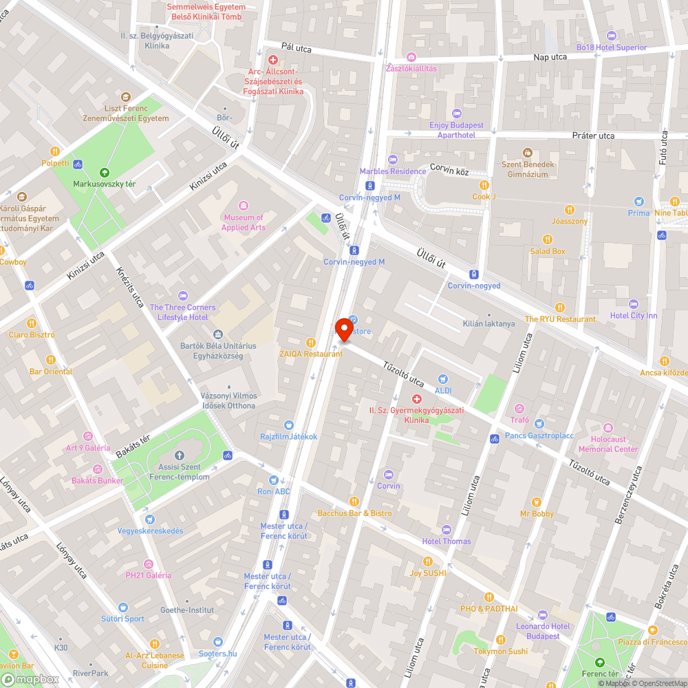 Beszakadt járdafelület bejelentés helye