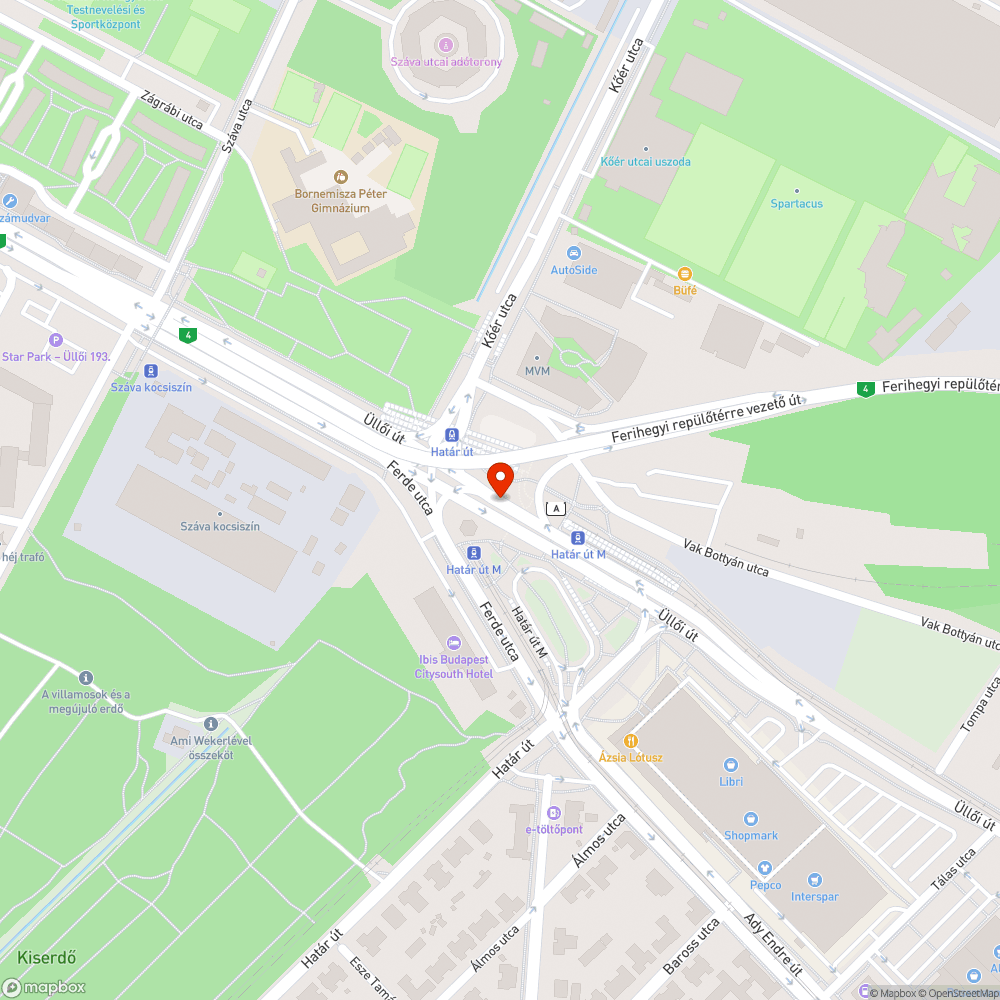 Megállni, vagy sem bejelentés helye