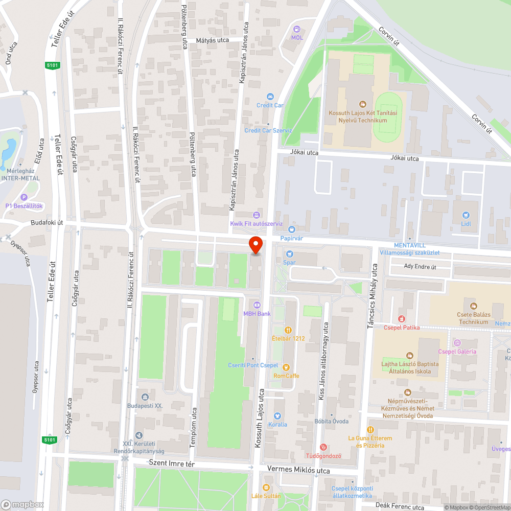 Elkopott , szétmálló fedlap bejelentés helye