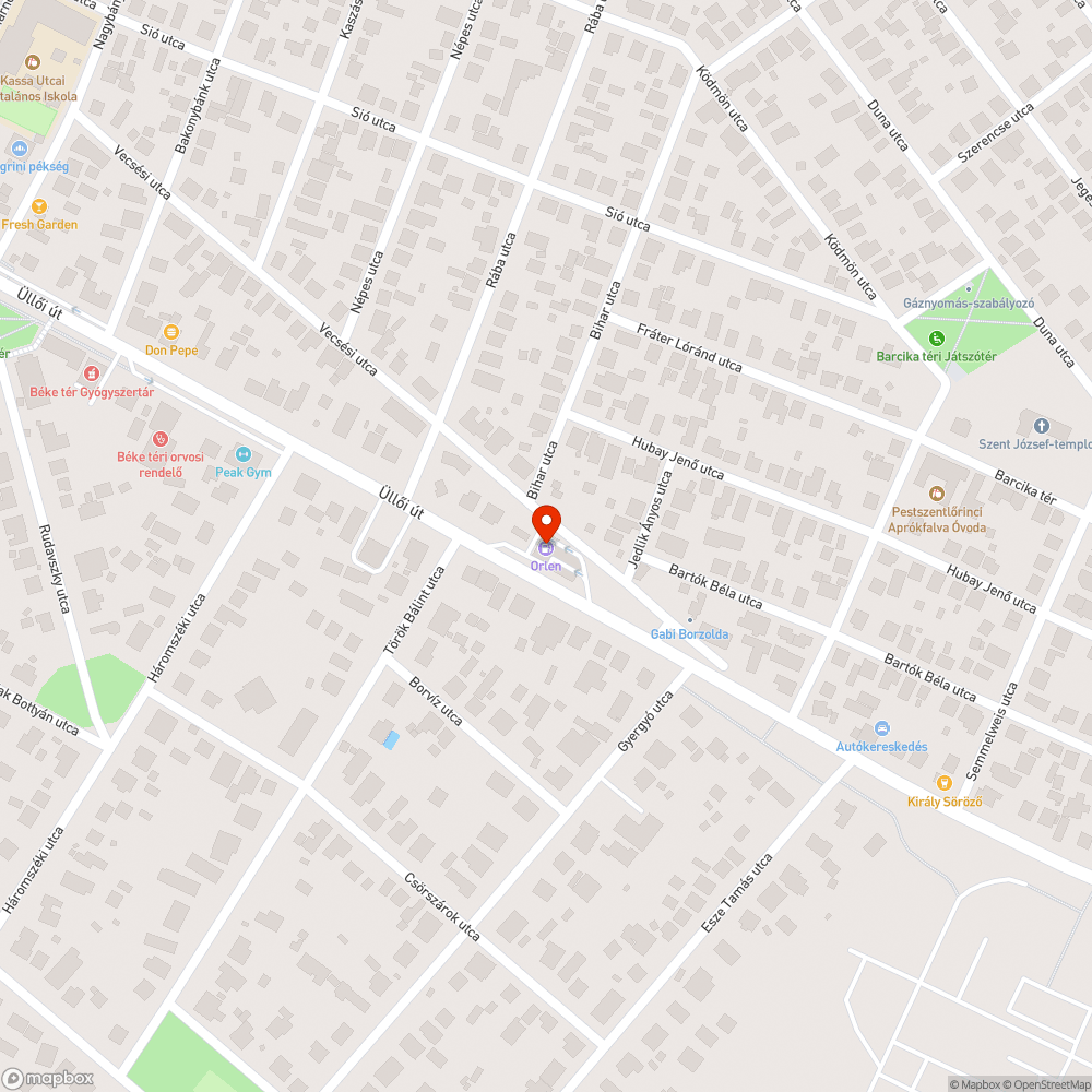 Funkcióját nem ellátó csapadékvízelvezető árok bejelentés helye