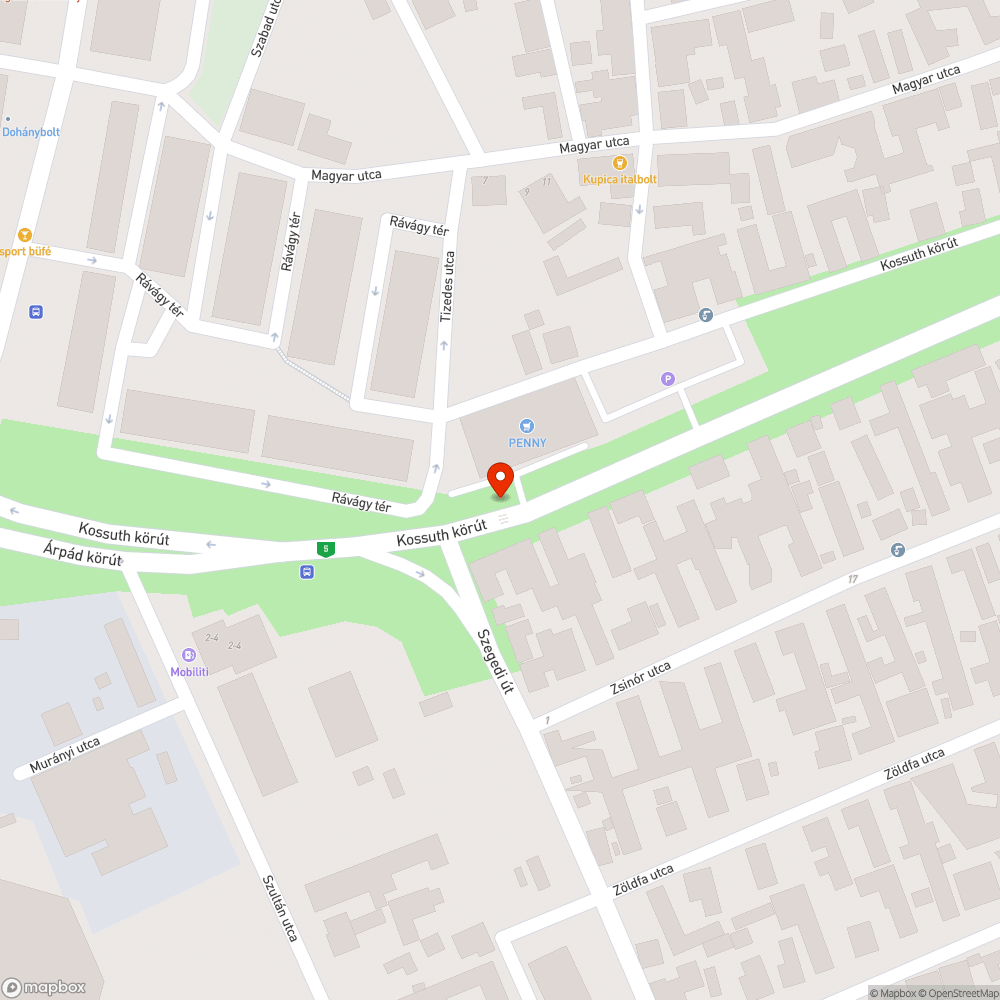 Hiányzó lámpatest bejelentés helye