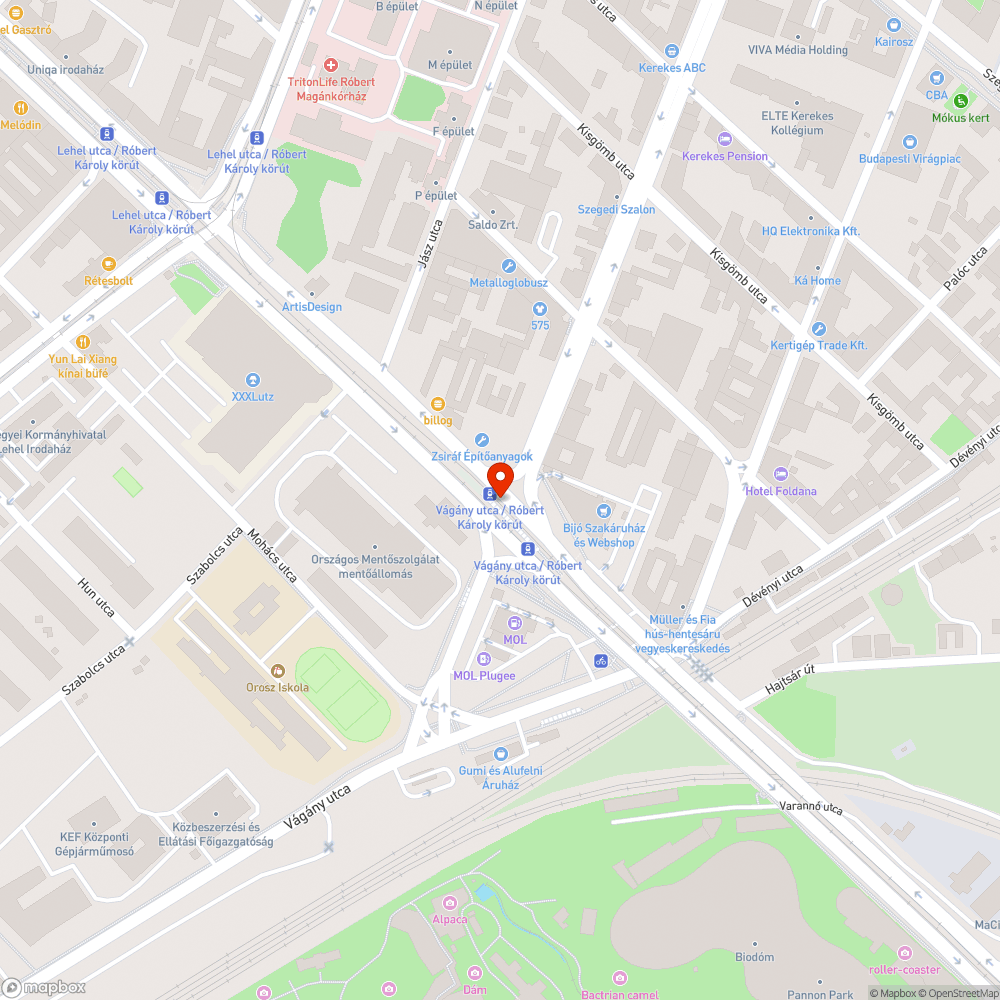 Villódzó világítás a villamosmegállóban bejelentés helye