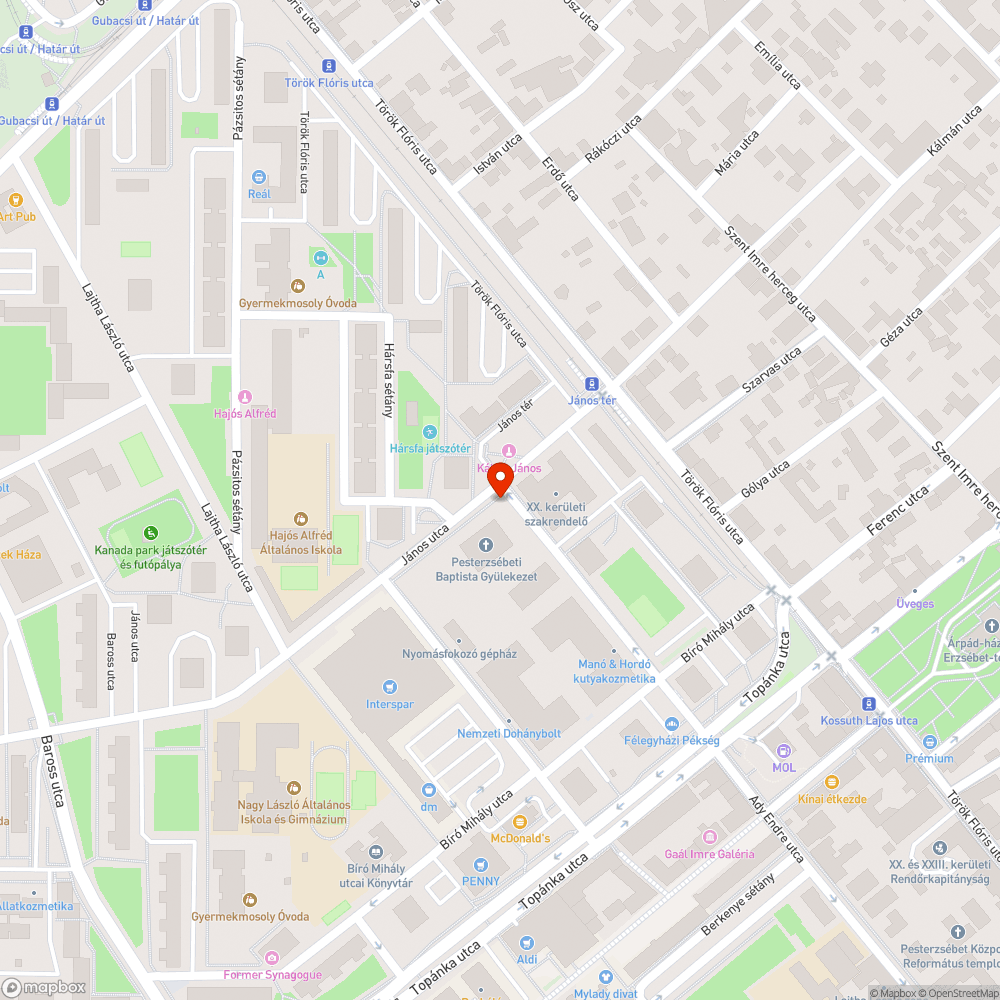 Hiányzó utcanévtáblák bejelentés helye