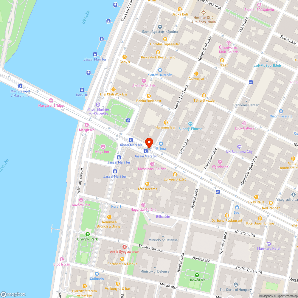 Kátyús villamossín bejelentés helye