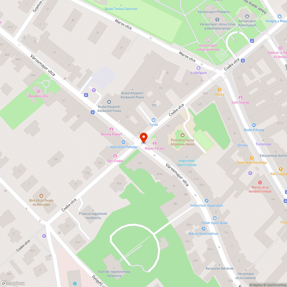 Megsüllyedt térkövezés bejelentés helye