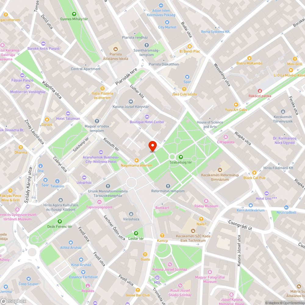 Kiégett lámpa bejelentés helye