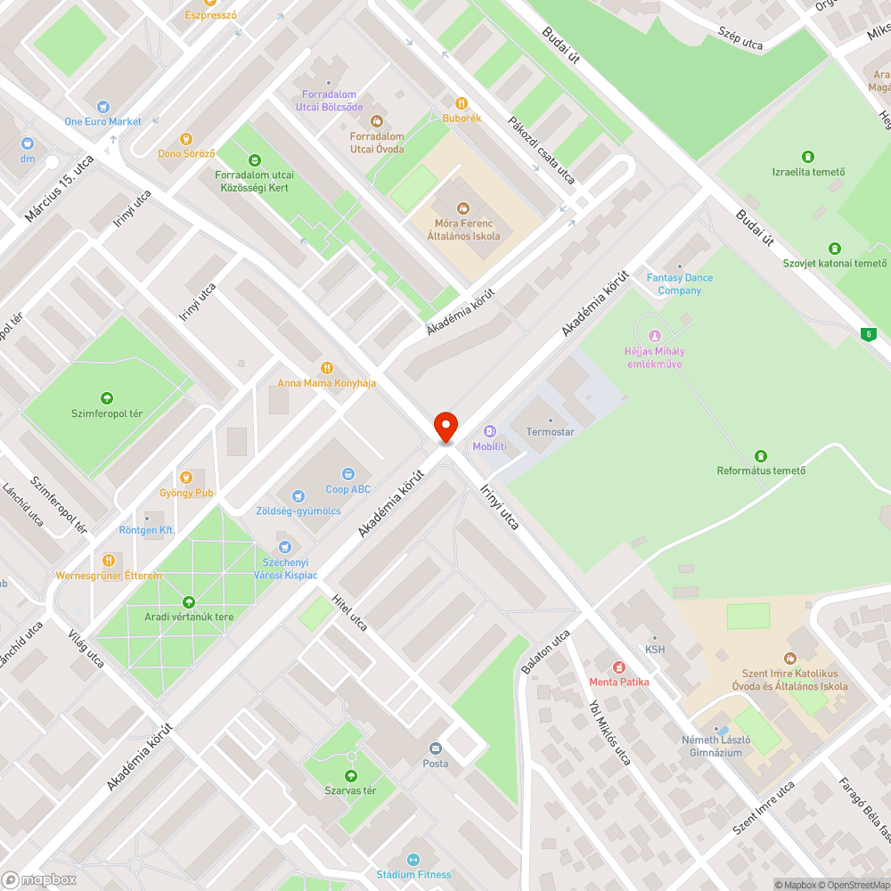 Hiányzó fényterelő bejelentés helye