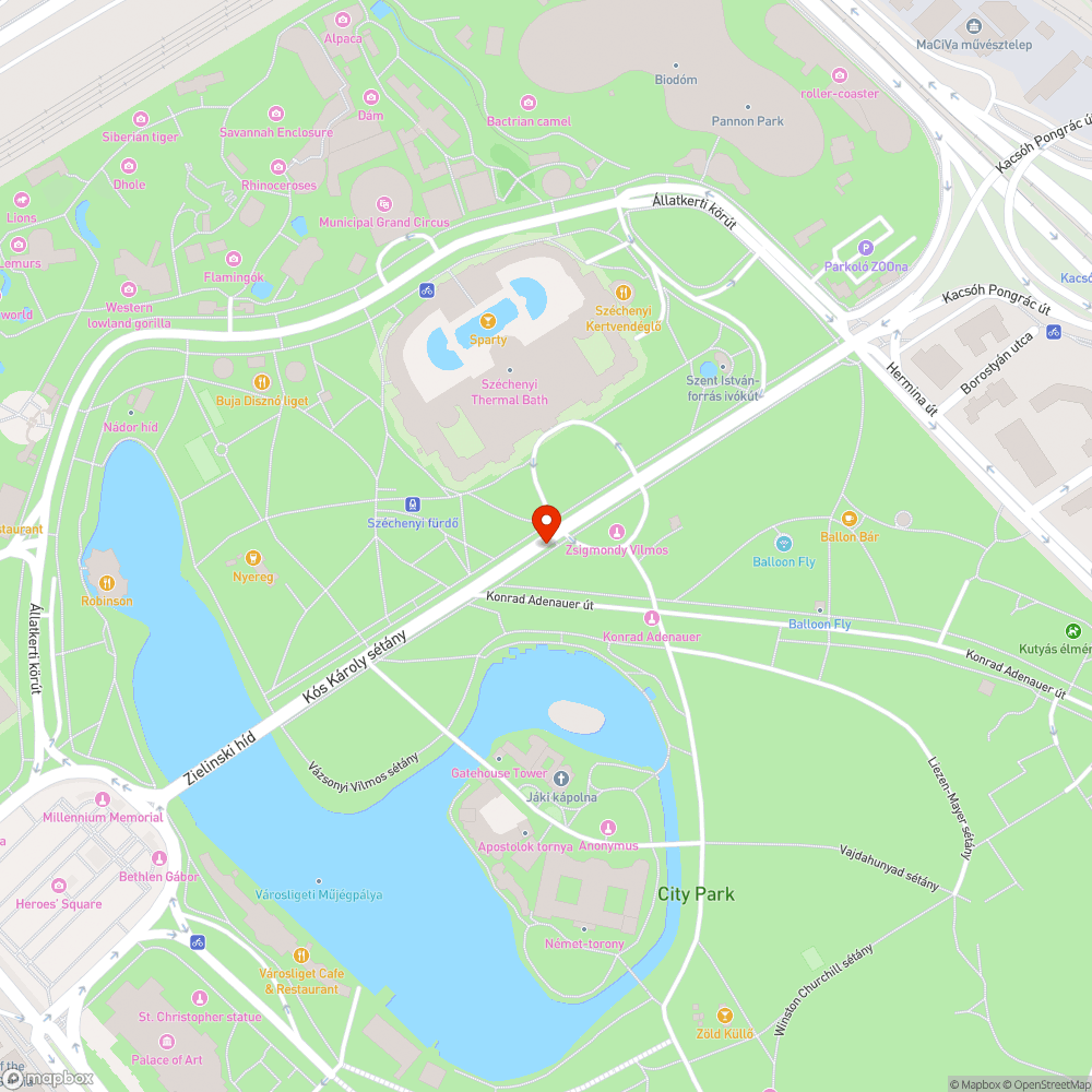 Úthibák bejelentés helye