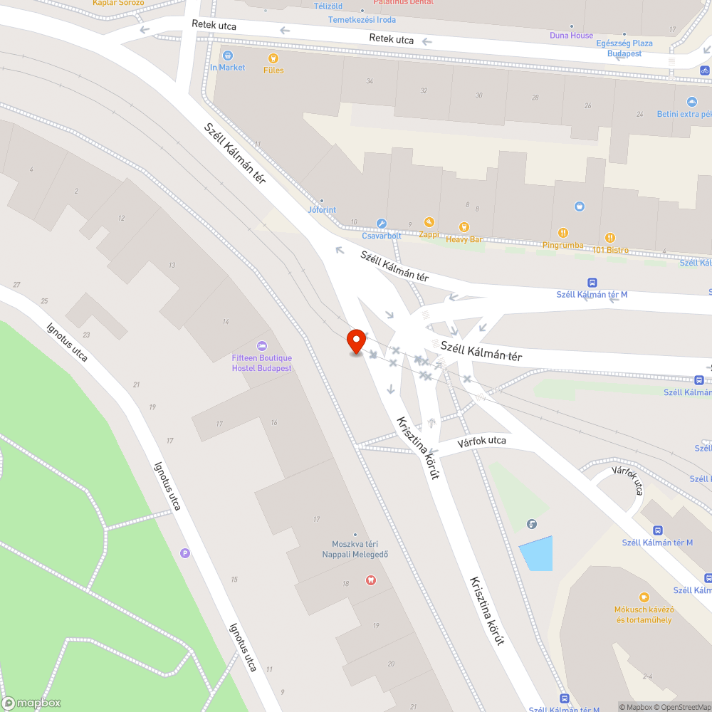 Szemetes közterület bejelentés helye