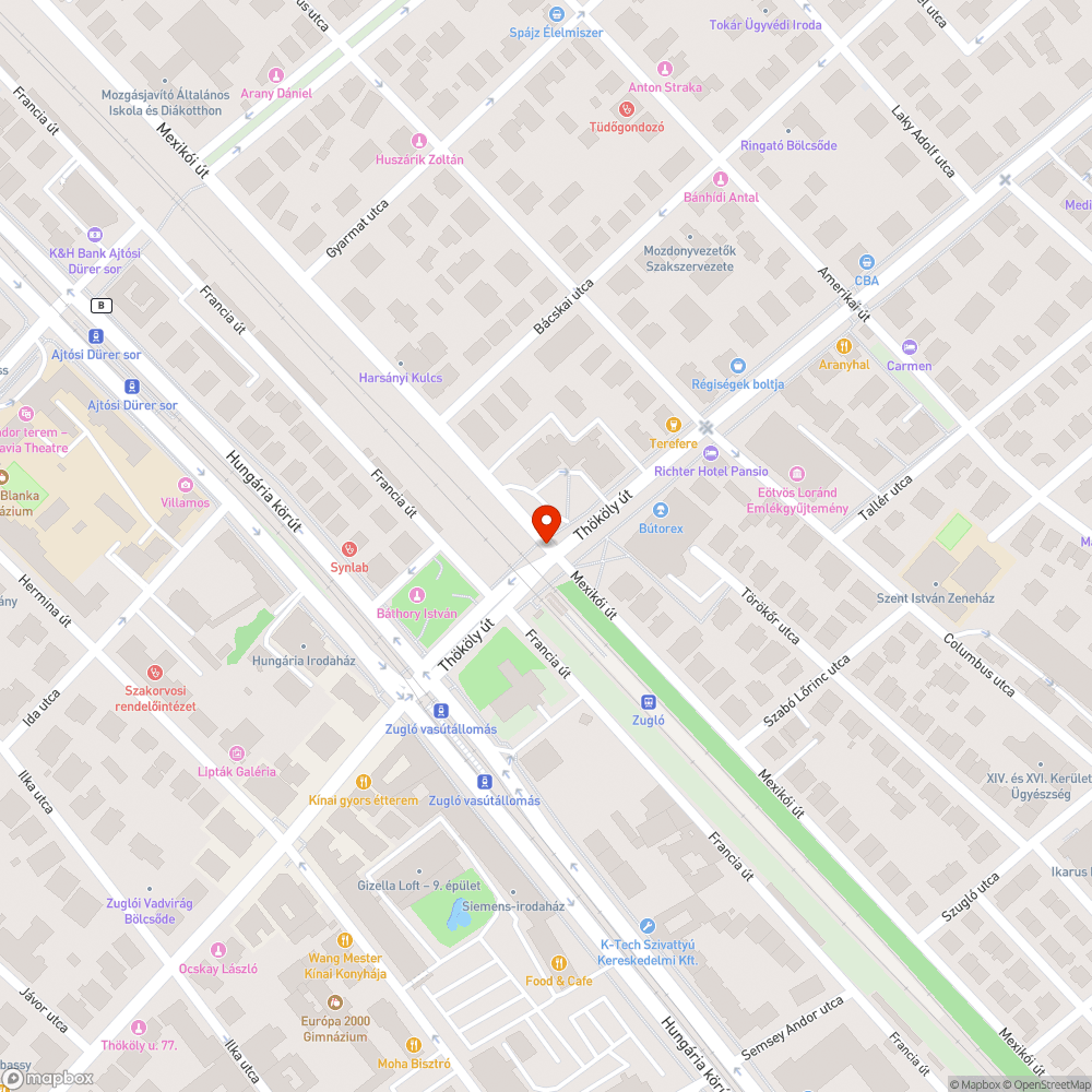 Összetört, hiányos útszegély bejelentés helye