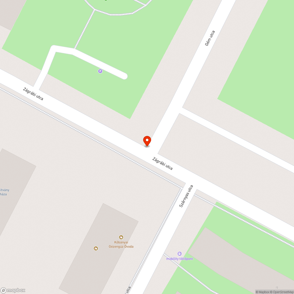 Kint maradt zsák utca tábla bejelentés helye