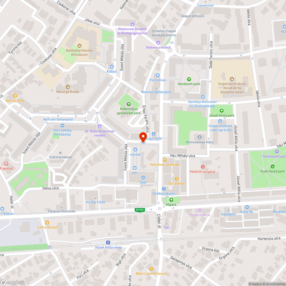 Tengelytörő kátyú bejelentés helye