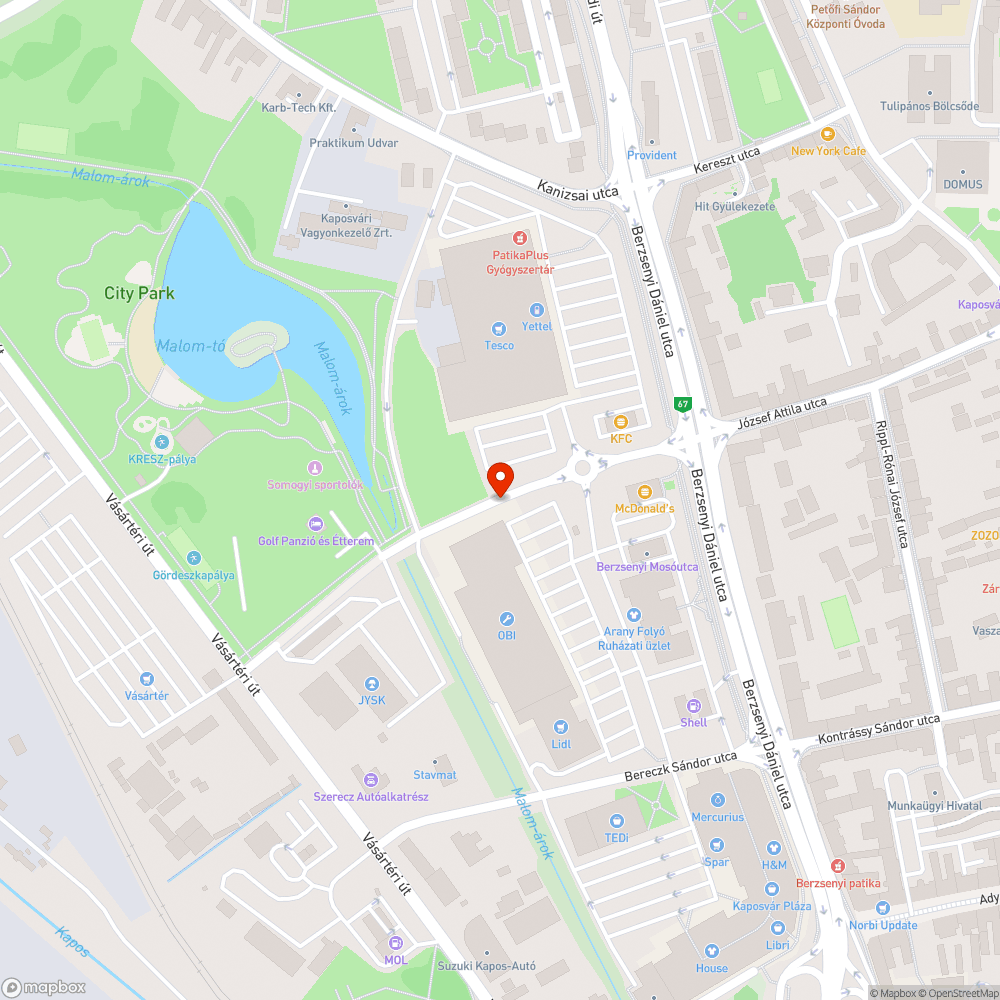 Kitaposott zöldterület bejelentés helye