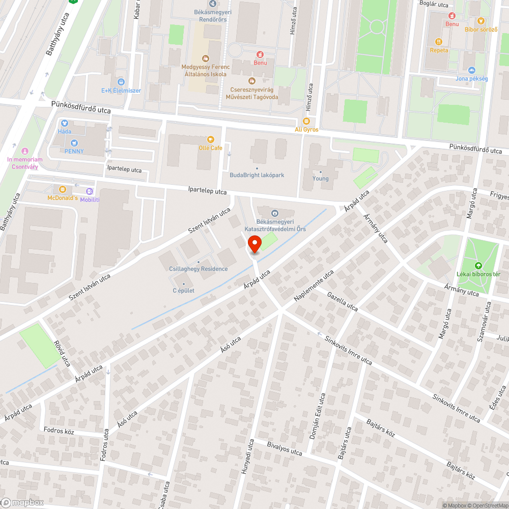 Szemét bejelentés helye