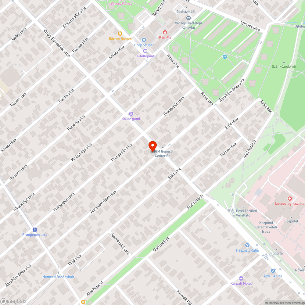 Leszakadt utcatábla bejelentés helye